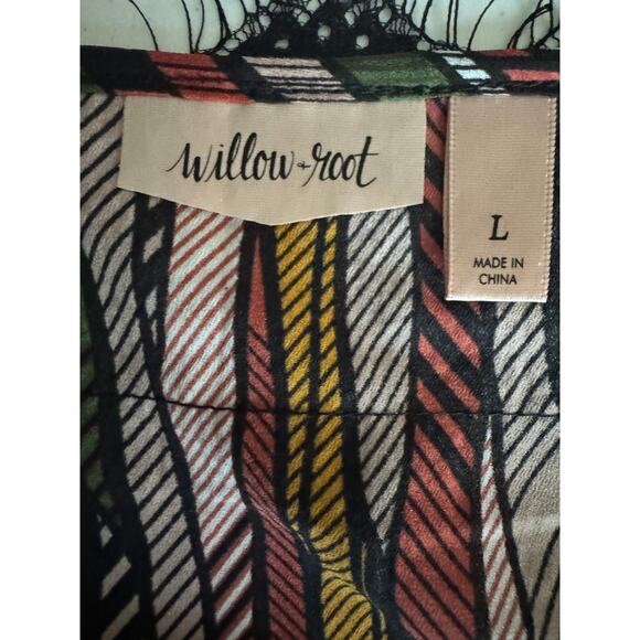 Willow & Root Autumn Stripe Camisole Blouse - Boho Elegance - L - Picture 7 of 9